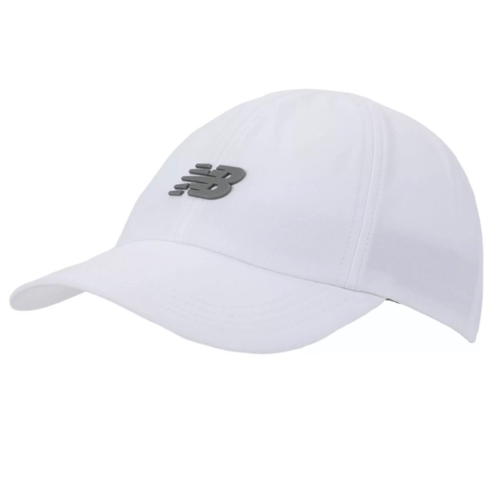 NWT New Balance Unisex 6‎ Panel Performance running workout Cap V2 Hat White